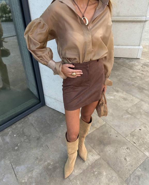 89 Спідниця з замши